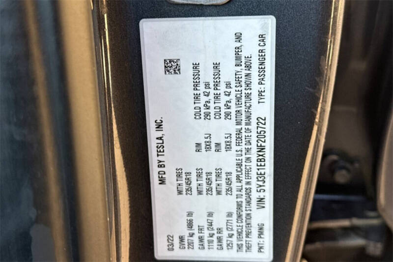 2022 Tesla Model 3 Long Range