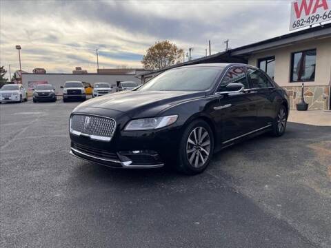 2019 Lincoln Continental for sale at Monthly Auto Sales in Fort Worth TX