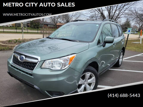 2016 Subaru Forester for sale at METRO CITY AUTO SALES in Milwaukee WI