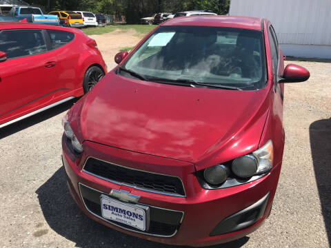 2012 Chevrolet Sonic for sale at Simmons Auto Sales in Denison TX