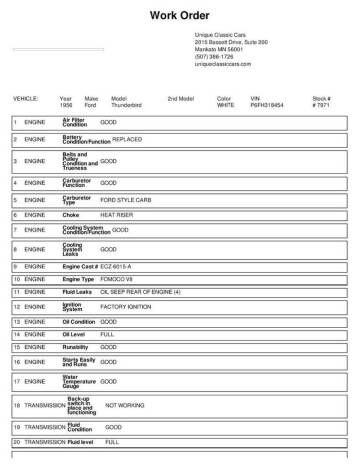 1956 Ford Thunderbird