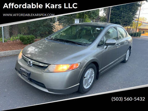 2008 Honda Civic for sale at Affordable Kars LLC in Portland OR