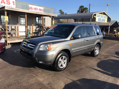 2007 Honda Pilot for sale at Texas 1 Auto Finance in Kemah TX