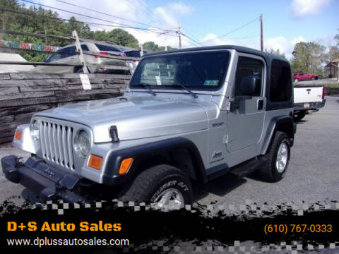 2003 Jeep Wrangler for sale at D+S Auto Sales in Slatington PA