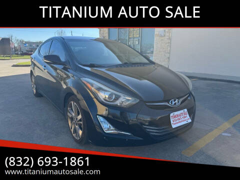 2016 Hyundai Elantra for sale at TITANIUM AUTO SALE in Houston TX
