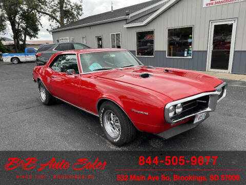 1968 Pontiac Firebird for sale at B & B Auto Sales in Brookings SD