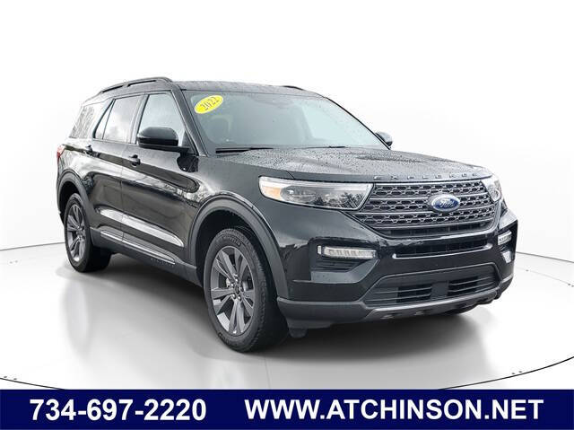 Used 2022 Ford Explorer XLT with VIN 1FMSK8DH3NGA86240 for sale in Belleville, MI