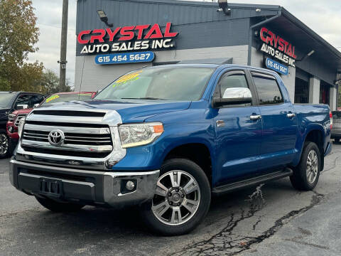 2017 Toyota Tundra for sale at Crystal Auto Sales Inc in Nashville TN