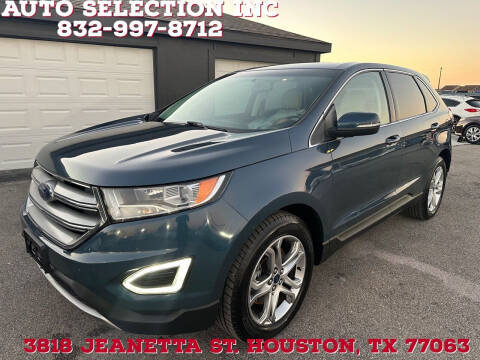 2016 Ford Edge for sale at Auto Selection Inc. in Houston TX