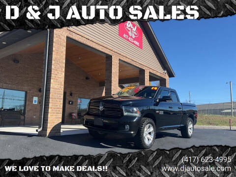 2014 RAM 1500 for sale at D & J AUTO SALES in Joplin MO