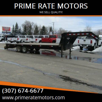 2008 LAMAR 25FT FLATBED TRAILER for sale at PRIME RATE MOTORS in Sheridan WY