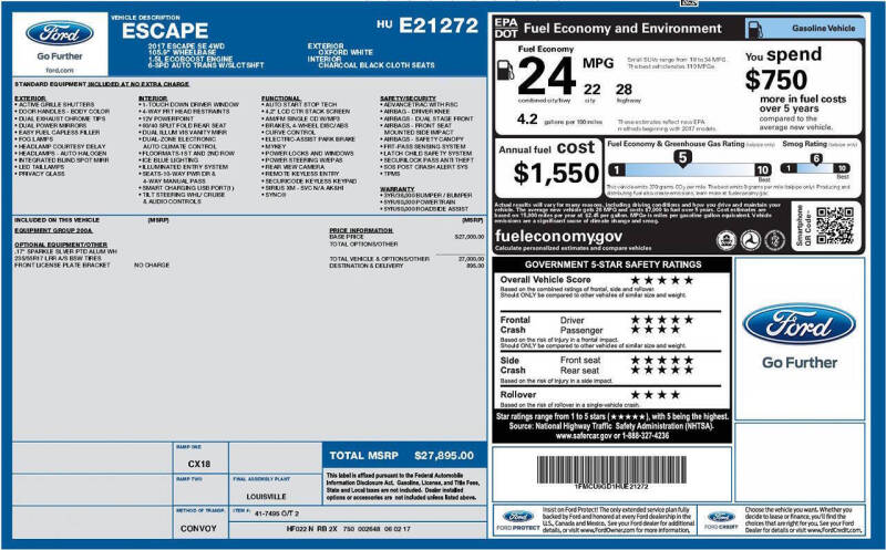 2017 Ford Escape SE