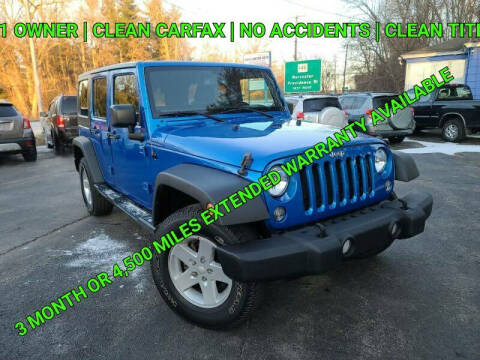 2015 Jeep Wrangler Unlimited for sale at Mass Motor Auto LLC in Millbury MA