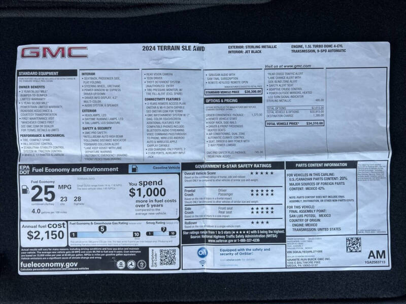 2024 GMC Terrain SLE