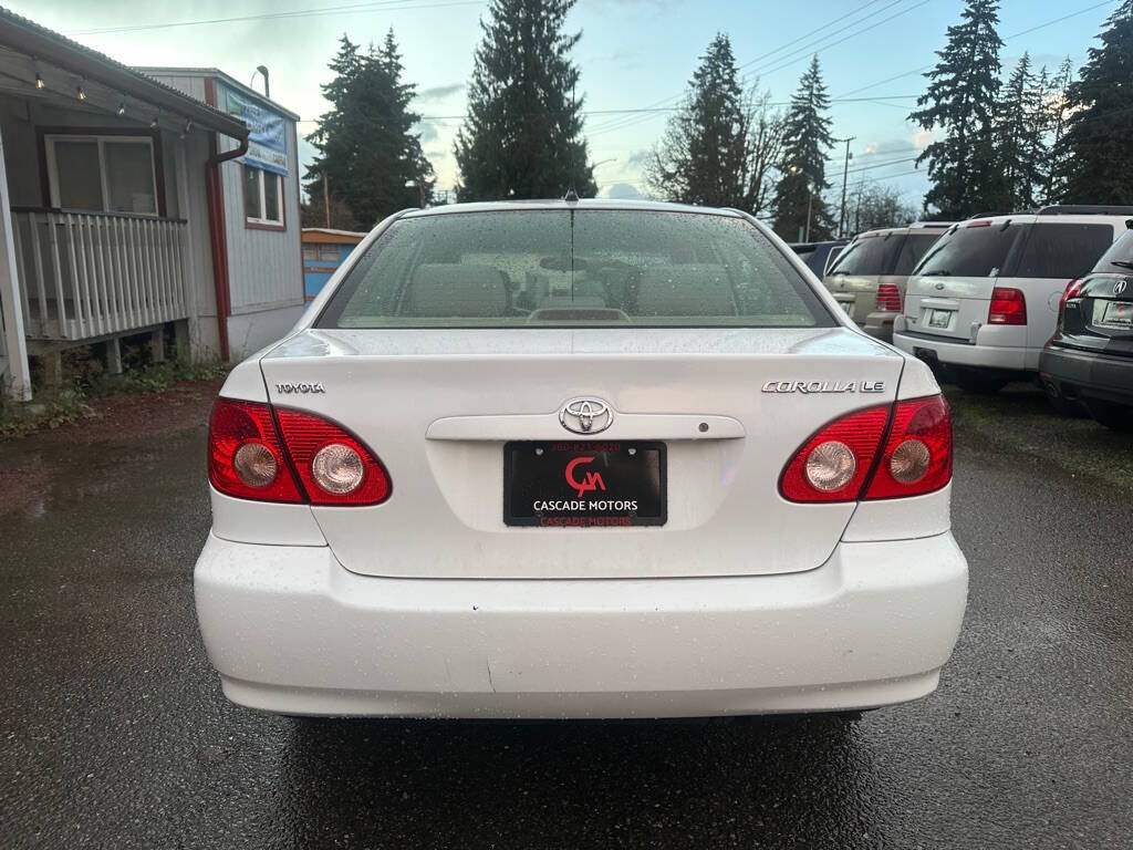 2005 Toyota Corolla for sale at Cascade Motors in Olympia, WA