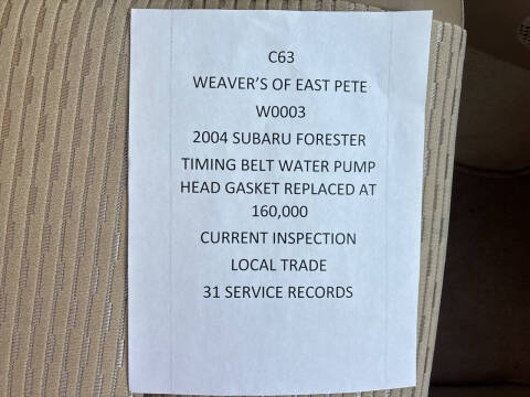 2004 Subaru Forester XS