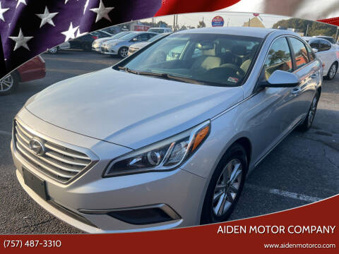 2016 Hyundai Sonata for sale at Aiden Motor Company in Portsmouth VA