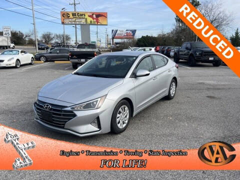 2020 Hyundai Elantra for sale at VA Cars Inc in Richmond VA