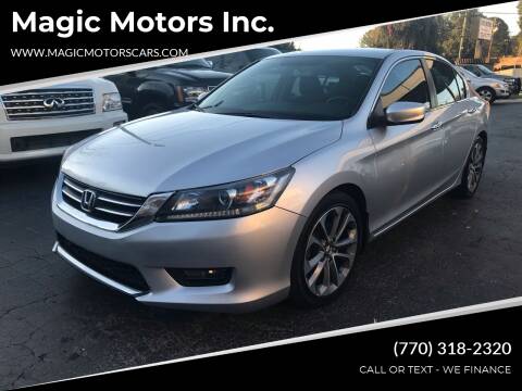 2014 Honda Accord for sale at Magic Motors Inc. in Snellville GA