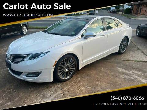 2013 Lincoln MKZ for sale at Carlot Auto Sale in Fredericksburg VA