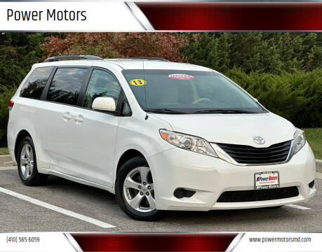 2013 Toyota Sienna for sale at Power Motors in Halethorpe MD