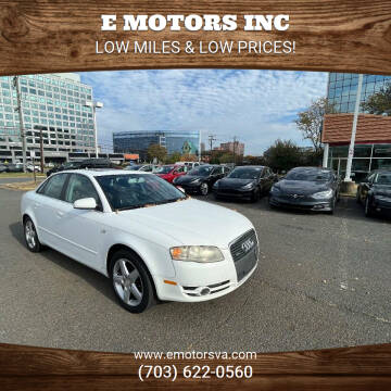 2007 Audi A4 for sale at E Motors INC in Vienna VA