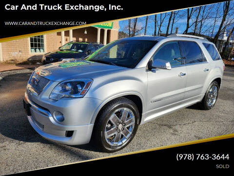 GMC Acadia For Sale in Rowley, MA - Car and Truck Exchange, Inc.