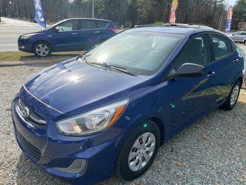 2016 Hyundai Accent for sale at Triple B Auto Sales in Siler City NC