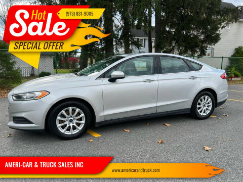 2016 Ford Fusion for sale at AMERI-CAR & TRUCK SALES INC in Haskell NJ