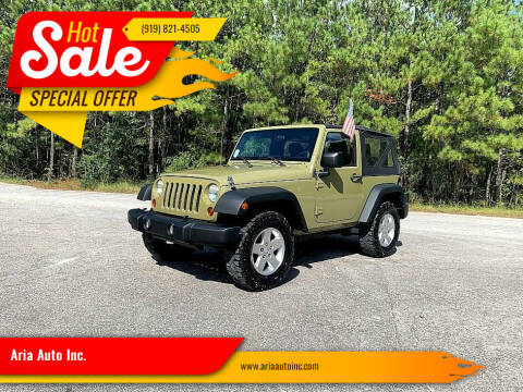 2013 Jeep Wrangler for sale at Aria Auto Inc. in Raleigh NC