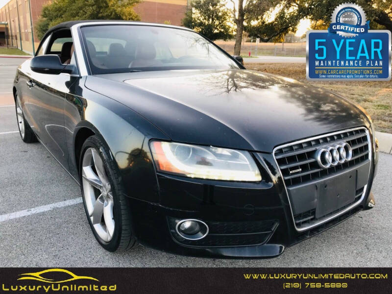 2011 Audi A5 for sale at LUXURY UNLIMITED AUTO SALES in San Antonio TX