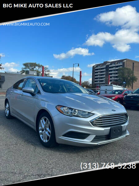 2018 Ford Fusion for sale at BIG MIKE AUTO SALES LLC in Lincoln Park MI