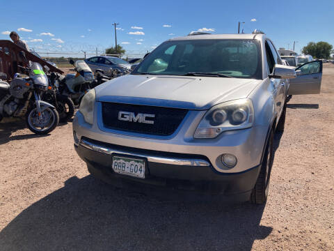 2008 GMC Acadia for sale at PYRAMID MOTORS - Fountain Lot in Fountain CO