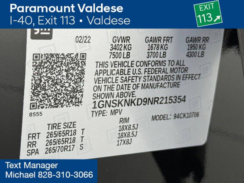 2022 Chevrolet Tahoe LT