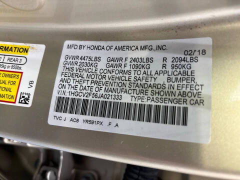 2018 Honda Accord EX-L