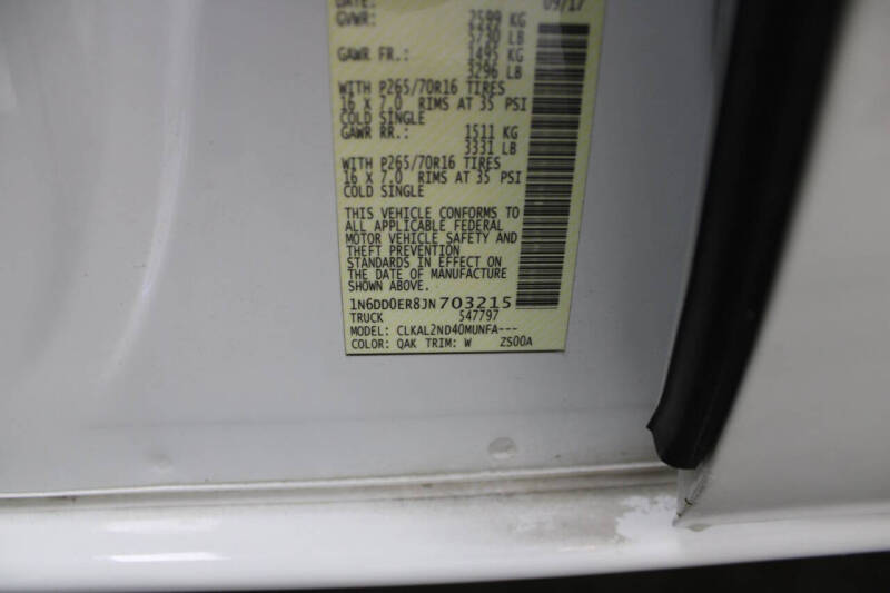 2018 Nissan Frontier SV