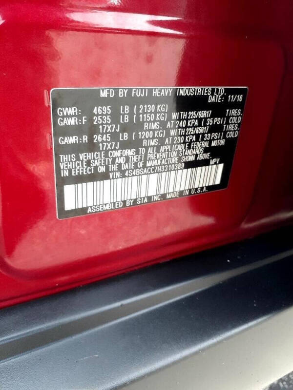 2017 Subaru Outback 2.5i Premium