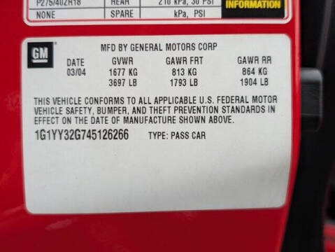 2004 Chevrolet Corvette