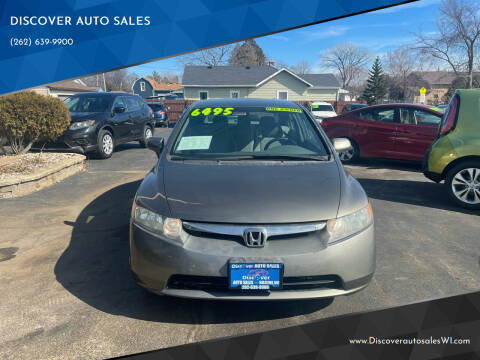 2006 Honda Civic for sale at DISCOVER AUTO SALES in Racine WI