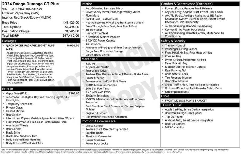 2024 Dodge Durango GT Plus
