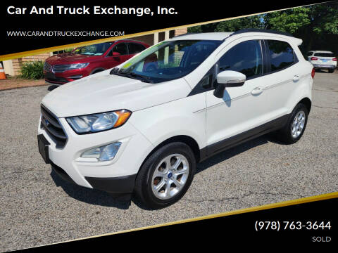 2018 Ford EcoSport for sale at Car and Truck Exchange, Inc. in Rowley MA