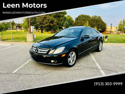 2010 Mercedes-Benz E-Class for sale at Leen Motors in Merriam KS