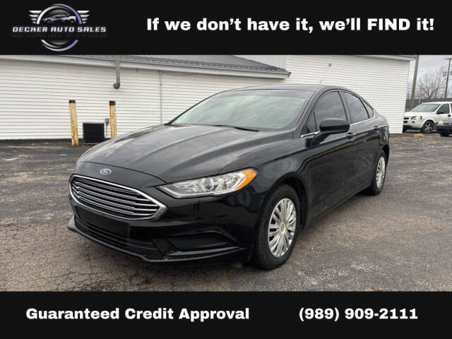 2017 Ford Fusion for sale at DECKER AUTO SALES in Bay City, MI