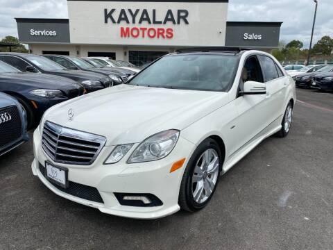 2011 Mercedes-Benz E-Class for sale at KAYALAR MOTORS in Houston TX