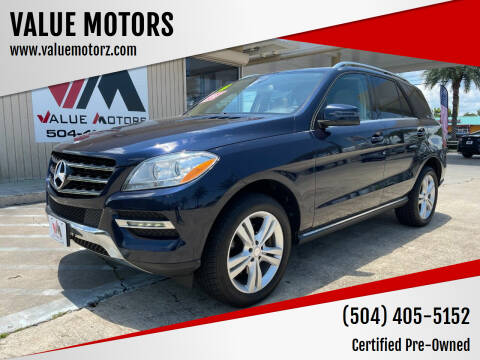 2014 Mercedes-Benz M-Class for sale at VALUE MOTORS in Kenner LA