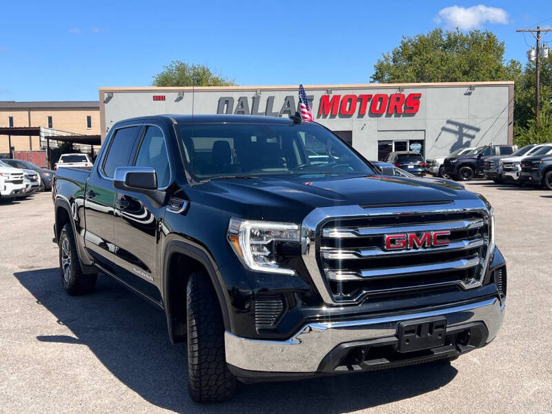 Used 2021 GMC Sierra 1500 SLE with VIN 3GTU9BET4MG389703 for sale in Garland, TX