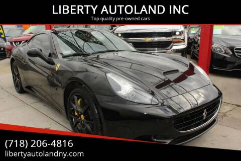 2012 Ferrari California for sale at LIBERTY AUTOLAND INC in Jamaica NY