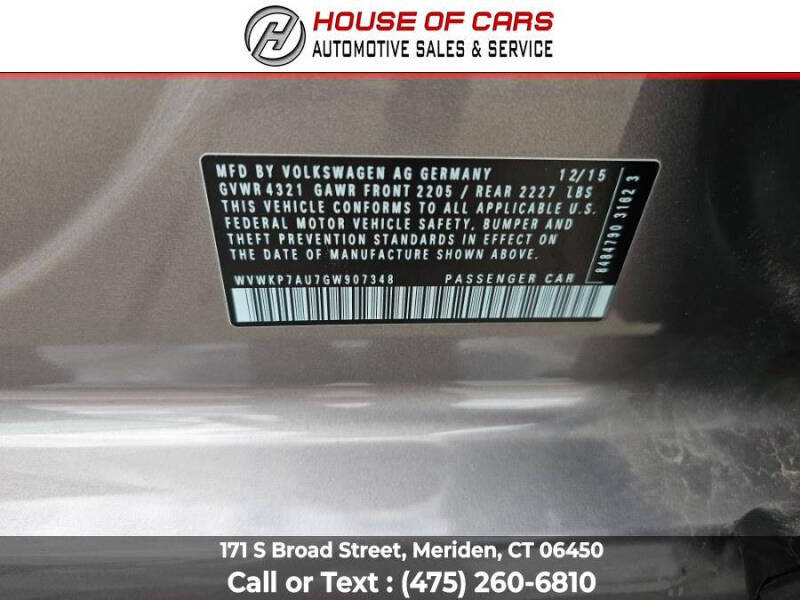 2016 Volkswagen e-Golf SE