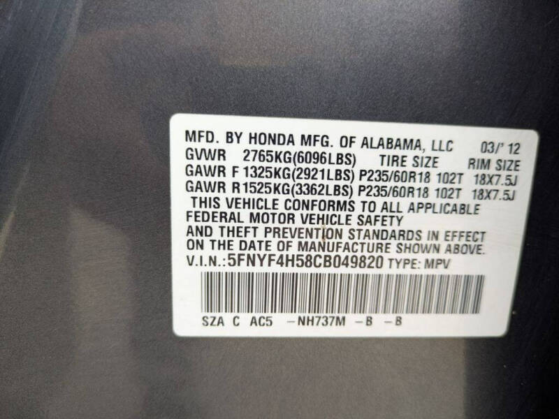 2012 Honda Pilot EX-L