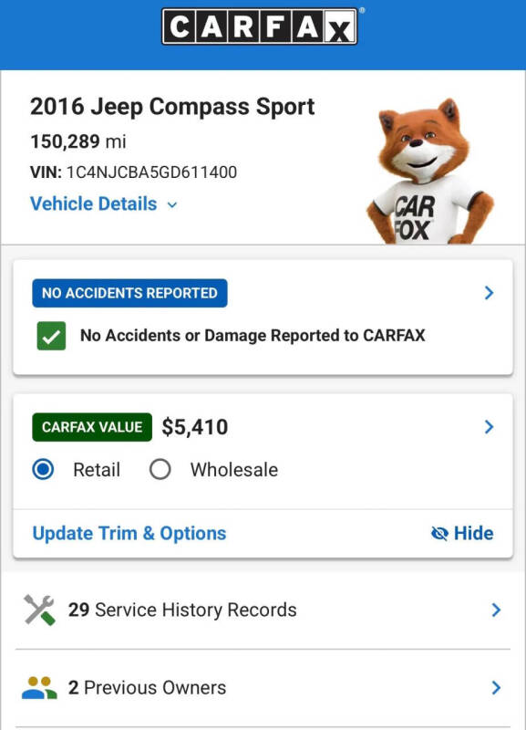 2016 Jeep Compass Sport